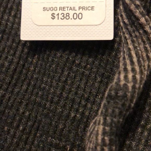 NWT Michael Stars Black Kylo Side Slit Hoodie w/Tie Strings - Picture 7 of 9